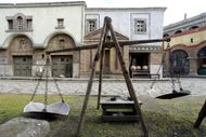 The Film Sets of Cinecitta Studios In Rome. (Image via Getty)
